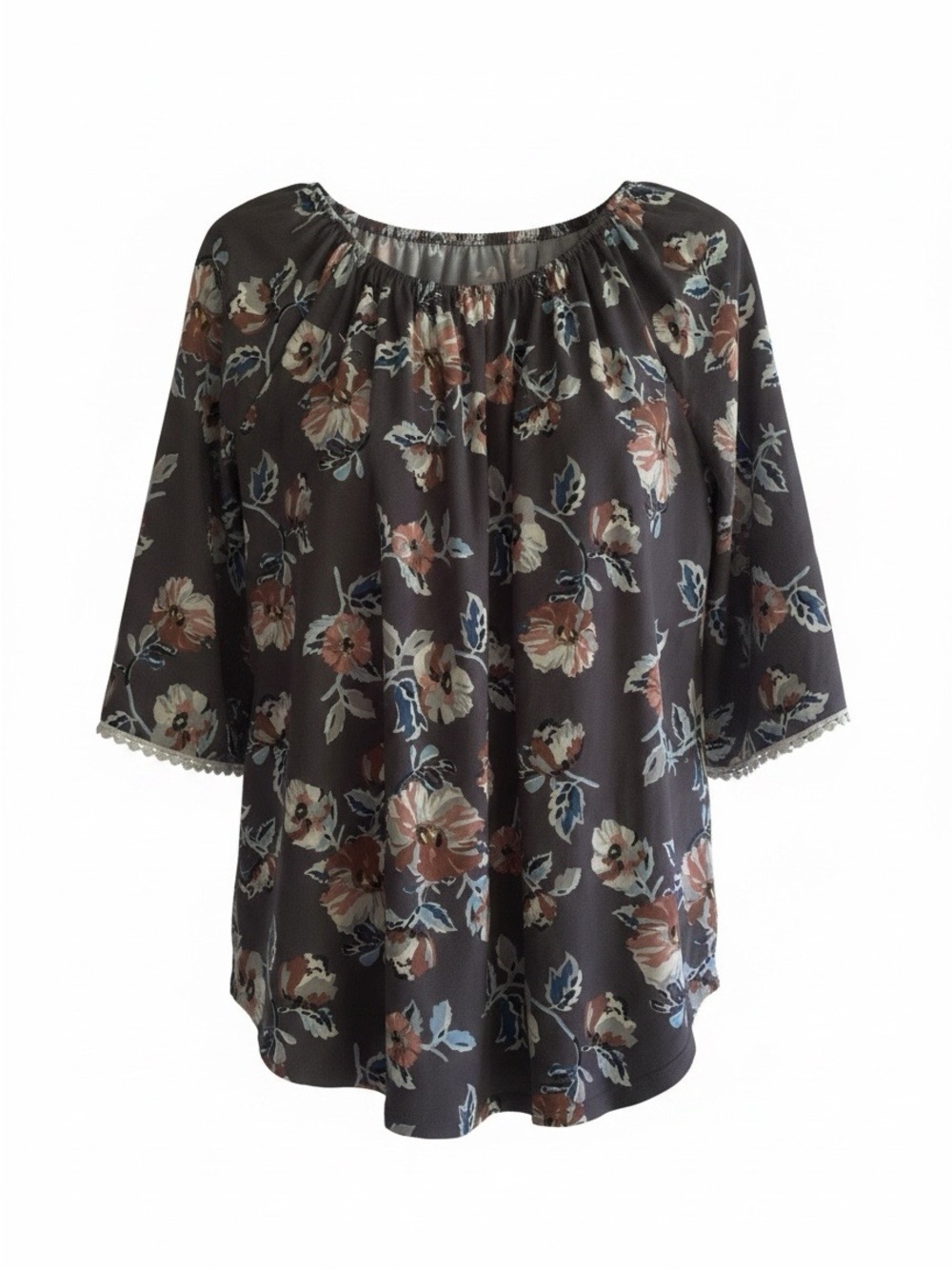 Amana Floral Scoop-Neck Tunic